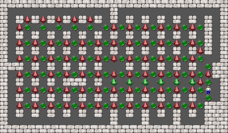 Сокобан Bugs509 collection уровень 92